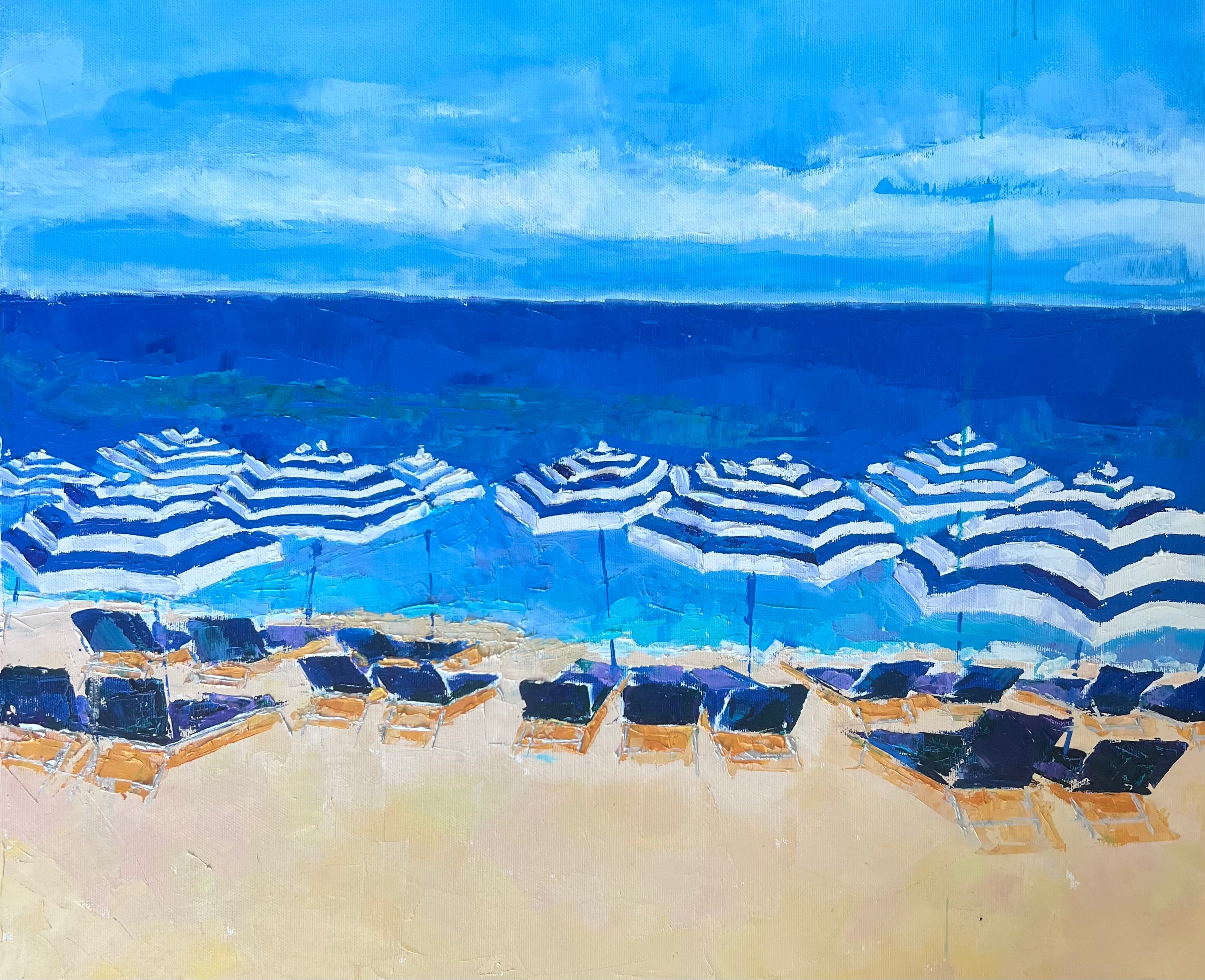 The blue